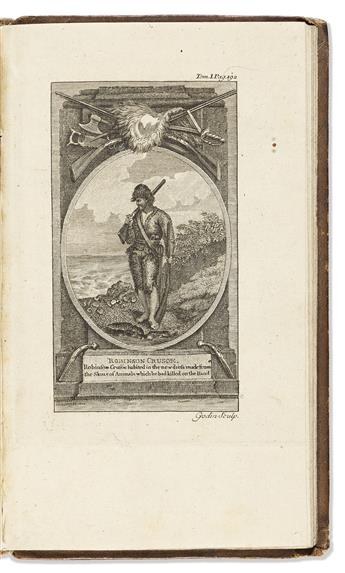 Defoe, Daniel (c. 1660-1731) The Adventures of Robinson Crusoe; The Farther Adventures of Robinson Crusoe; [and] Serious Reflections du